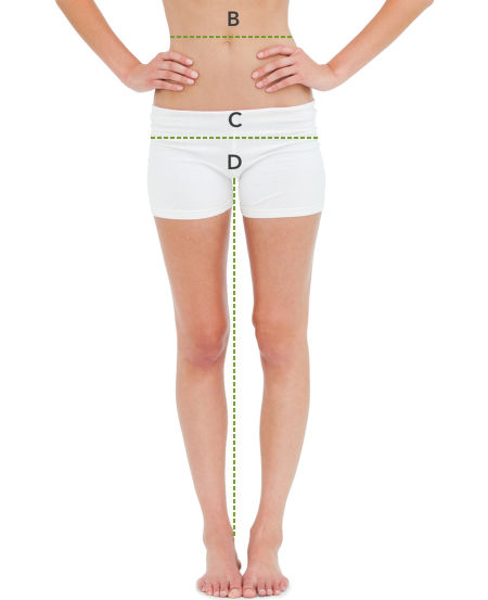 Comment se mesurer correctement - femmes, jambes