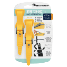 Sangle de sécurité Sea to Summit Stretch-Loc 15 - 20mm x 375mm 2 Pack Yellow (YW)