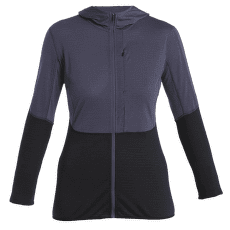 Sweat-shirt Icebreaker Merino Blend 200 RealFleece™ Descender LS Zip Hoodie Women GRAPHITE/BLACK/CB