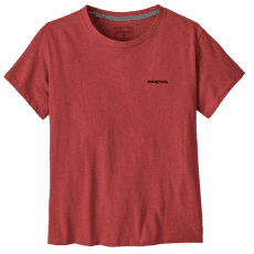 T-shirt a manches courtes Patagonia P-6 Logo Responsibili-Tee Women Potters Red