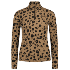 T-shirt a manches longues Mons Royale Cascade Merino Flex 1/4 Zip Long Sleeve Women Aoraki Lily Toffee