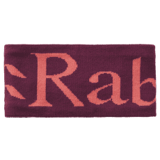 Bandeau Rab Rab Knitted Logo Headband Mulberry/Hibiscus