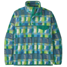Sweat-shirt Patagonia Lightweight Synch Snap-T Pullover Men Painted Lines: Shore Blue