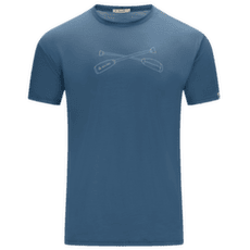 T-shirt a manches courtes Aclima LightWool 140 Tee Oars Men Blue Fusion