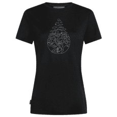 T-shirt a manches courtes Icebreaker Merino 150 Tech Lite III SS Tee Hike Path Women BLACK
