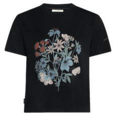 T-shirt a manches courtes Icebreaker Merino 150 Tech Lite SS Crop Tee NZ Flora Women BLACK