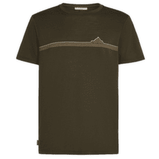 T-shirt a manches courtes Icebreaker Merino 150 Tech Lite SS Tee Range Stripes Men DK LODEN