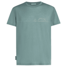 T-shirt a manches courtes Icebreaker Merino Blend Core SS Tee Single Line Camp Men BLUE ASH