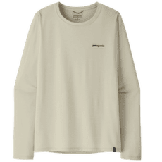 T-shirt a manches longues Patagonia Long-Sleeved Cap Cool Daily Shirt  - Boardshort Logo Women Dyno White