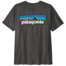 T-shirt a manches courtes Patagonia P-6 Logo T-Shirt Men Ink Black