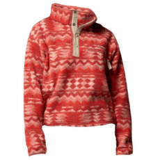 Sweat-shirt Columbia Helvetia™ II Printed Cropped Half Snap Women Poppy Red, Retrotree 610