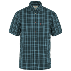 Chemises a manches courtes Fjällräven Övik Lite Shirt SS Men Dark Navy-Dawn Blue