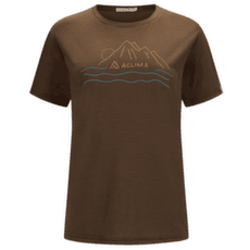 T-shirt a manches courtes Aclima LightWool 140 Classic Tee Sunset Women Dark Earth