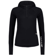 T-shirt a manches longues Mons Royale Bella Merino Long Sleeve Hood Women Black