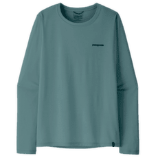 T-shirt a manches longues Patagonia Long-Sleeved Cap Cool Daily Shirt  - Boardshort Logo Women Blue Sage - Light Blue Sage X-Dye