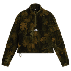 Veste The North Face NOVELTY LOGO GLACIER 1/4 ZIP - PRINT WOMEN T2Z WOODLAND GREEN YOSEMITE OAK PRINT