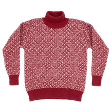 Pull Devold Svalbard Refined High Neck 207A HINDBERRY/OFFWHITE