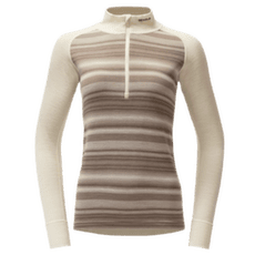 T-shirt a manches longues Devold Signature Merino 230 Zip Women 010A RAW WHITE