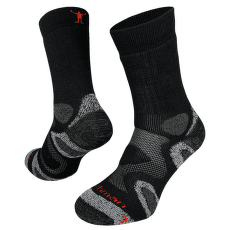 Chaussettes Northman Trekking Mid Merino Crew (TMMC) Černá/Šedá