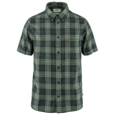 Chemises a manches courtes Fjällräven Övik Travel Shirt SS Men Dark Navy-Patina Green