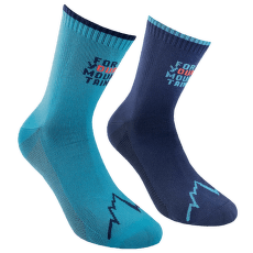 Chaussettes La Sportiva FOR YOUR MOUNTAIN SOCKS Storm Blue/Lagoon