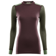 T-shirt a manches longues Aclima WoolNet Hiking Crew Neck Women Fudge / Dill / Olive Night
