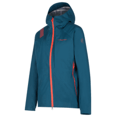 Veste La Sportiva CRIZZLE EVO SHELL™ Jacket Women Storm Blue/Cherry Tomato