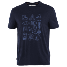 T-shirt a manches courtes Icebreaker Merino 150 Tech Lite SS Tee Camp Essentials Men Midnight Navy