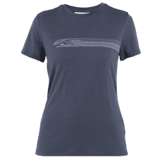 T-shirt a manches courtes Icebreaker Merino 150 Tech Lite SS Tee Camping Lines Women GRAPHITE