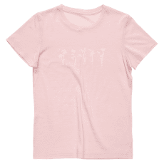 T-shirt a manches courtes Devold Classic Flowers Tee Women 150A CHALK PINK