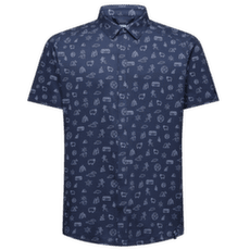 Chemises a manches courtes La Sportiva MOVE TECH SHIRT Night Sky/Chalk