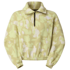 Sweat-shirt The North Face MOUNTAIN ATHLETICS FLEECE 1/4 ZIP-PRIN Women MKO LEMON MIST PAINTED MOUNTAINS PRINT