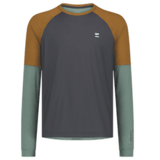 Sweat-shirt Mons Royale Tarn Merino Bike Wind Jersey Cypress/Caramel/Black