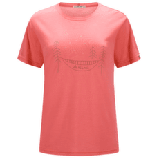 T-shirt a manches courtes Aclima LightWool 140 Classic Tee Forest Women Sun Kissed Coral