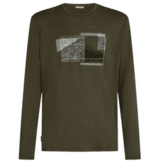 T-shirt a manches longues Icebreaker Merino 150 Tech Lite LS Tee Peak Balance Men DK LODEN