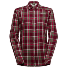 Chemises a manches longues La Sportiva RAMBLER LINED FLANNEL SHIRT WOMEN Redwood/Chalk