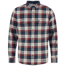 Chemises a manches longues Fjällräven Singi Heavy Flannel Shirt Men Dark Navy-Maroon