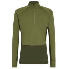 T-shirt a manches longues Icebreaker Merino 200 ZoneKnit™ LS Half Zip Men DK LODEN/SPHAGNUM/CB