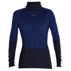 T-shirt a manches longues Icebreaker Sonebula LS High Neck 200 Women MID NVY/ROYAL NVY/SNOW/CB