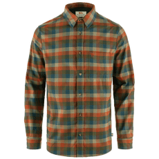 Chemises a manches longues Fjällräven Lappland Stretch Flannel Shirt Men Laurel Green-Autumn Leaf