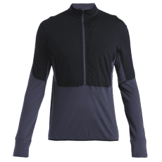 Sweat-shirt Icebreaker Merino 200 Realfleece™ Descender LS Half Zip Men BLACK/GRAPHITE/CB