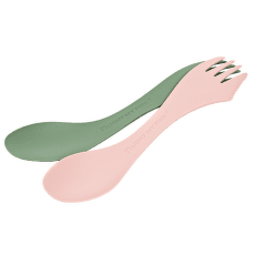 Ustensiles Light My Fire Spork Medium 2-pack Bio SandyGreen/DustyPink