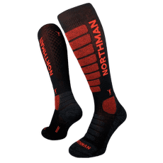 Chaussettes hauteur genou Northman Ski Compress Merino 21 93_černá