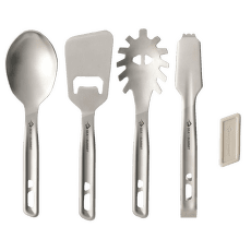 Couverts Sea to Summit Detour Stainless Steel Utensil Set - [4 Piece] Stainless Steel Grey