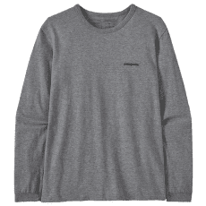 T-shirt a manches longues Patagonia Long-Sleeved P-6 Logo Women Gravel Heather