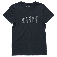 T-shirt a manches courtes Devold Classic Flowers Tee Women 284A INK