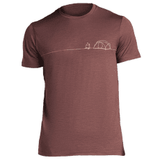 T-shirt a manches courtes Icebreaker Merino 150 Tech Lite SS Tee Single Line Camp Men CAROB