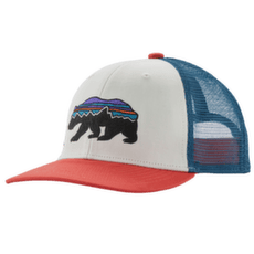Casquette de baseball Patagonia Trucker Hat Kid Fitz Roy Bear: Birch White