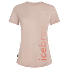T-shirt a manches courtes Icebreaker Merino Blend 125 Cool-Lite Sphere SS Tee IB Vertical Women PINK QUARTZ