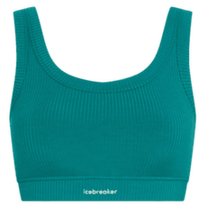 Brassiere Icebreaker Merino Blend Rib Lotus Bra Women TIDAL TEAL